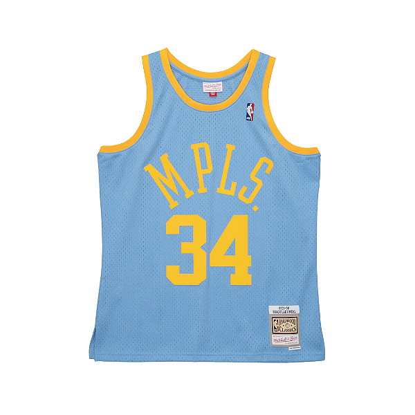 MITCHELL & NESS - Regata Jersey Swingman Los Angeles Lakers 2001-02 Shaquille O'Neal "Azul" -NOVO-
