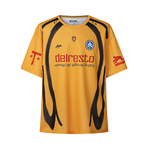 TRAVIS SCOTT - Camiseta Jersey Cactus Jack Soccer Germany "Amarelo" -NOVO-