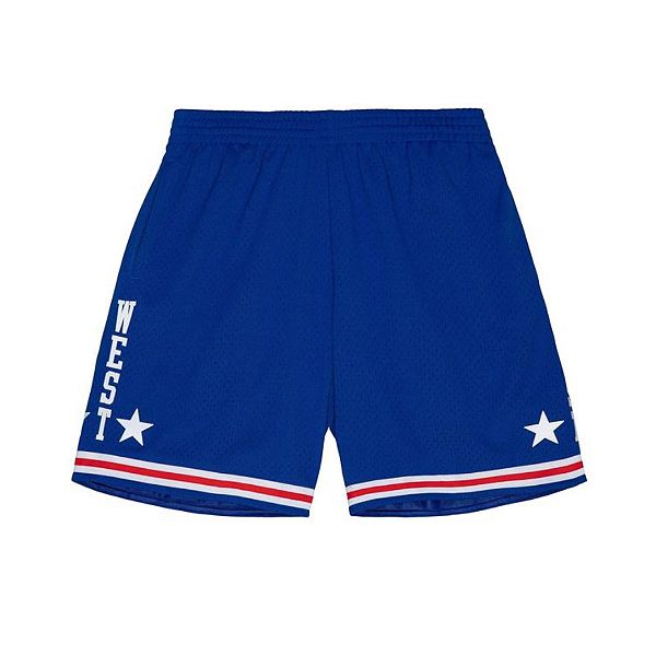 MITCHELL & NESS - Bermuda Swingman All Star West 1985-86 "Azul Royal" -NOVO-