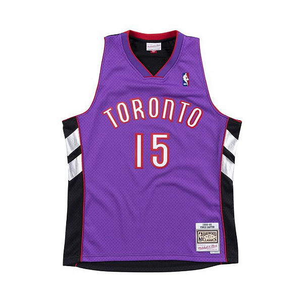 MITCHELL & NESS - Regata Jersey Swingman Toronto Raptors 1999-00 Vince Carter "Roxo" -NOVO-