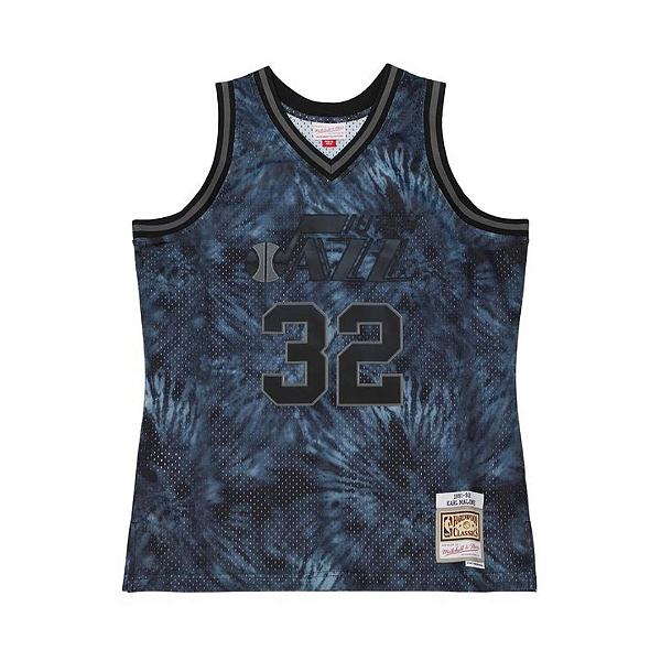 MITCHELL & NESS - Regata Jersey Black Tie Swingman Utah Jazz 1991-92 Karl Marlon "Preto" -NOVO-