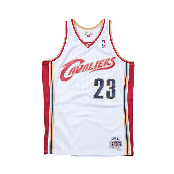 MITCHELL & NESS - Regata Jersey Swingman Cleveland Cavaliers 2003-04 Lebron James "Branco" -NOVO-