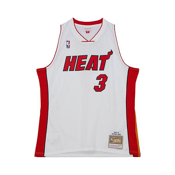 MITCHELL & NESS - Regata Jersey Miami Heat 2005-06 Dwyane Wade "Branco" -NOVO-