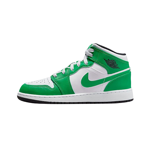 NIKE - Jordan 1 Mid GS "Lucky Green" -NOVO-