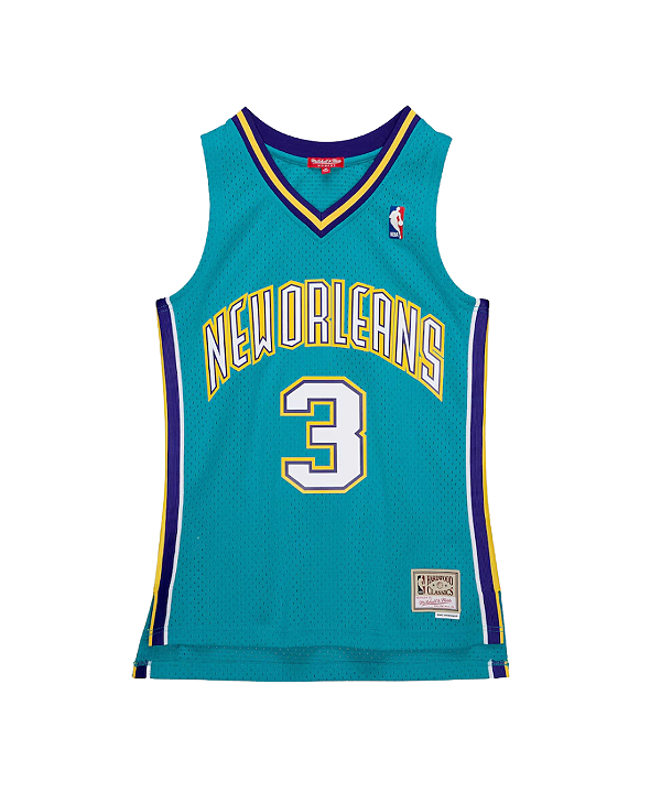 MITCHELL & NESS - Regata Jersey Road Swingman New Orleans Hornets 2005-06 Chris Paul "Verde" -NOVO-