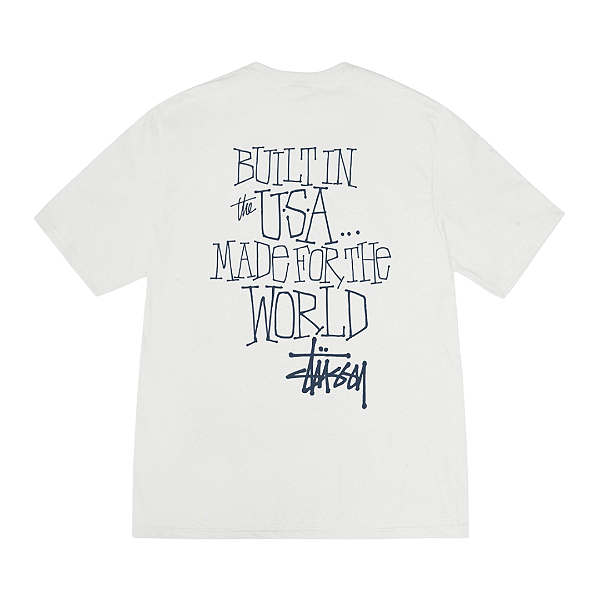 STUSSY - Camiseta Built In USA Pigment Dyed "Natural" -NOVO-