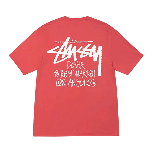 STUSSY x DOVER STREET MARKET - Camiseta Los Angeles "Vermelho" -NOVO-