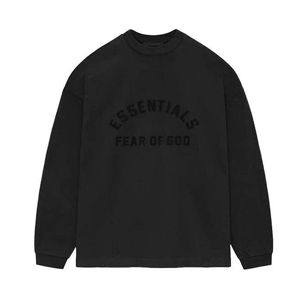 FOG - Camiseta Manga Longa Essentials Arch Logo "Jet Black" -NOVO-