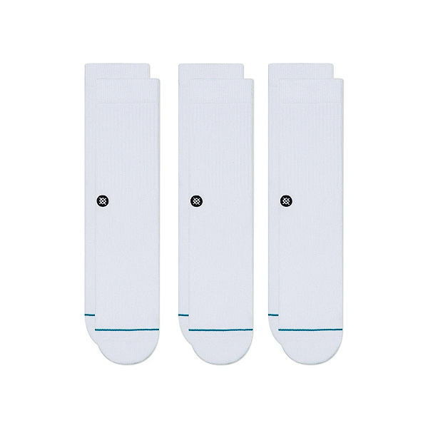 STANCE - Meia Icon (Pack c/3) "Branco' -NOVO-