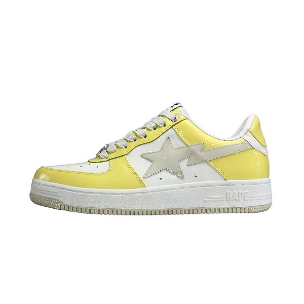 BAPE - Bapesta Ssense Exclusive "White/Yellow" (40,5 BR / 9 US) -USADO-