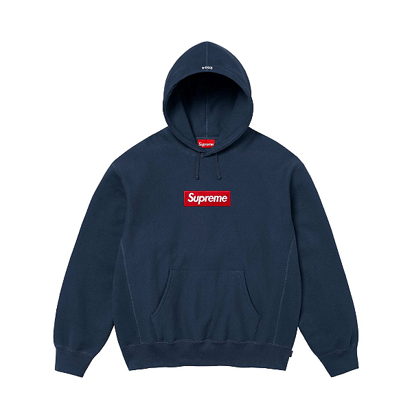 SUPREME - Moletom Box Logo "Azul Escuro" -NOVO-