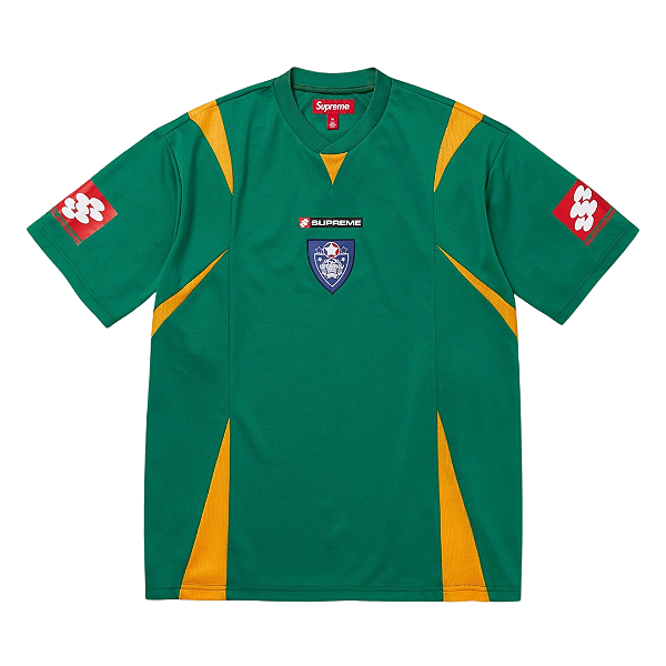 SUPREME - Camiseta Crest Soccer Jersey "Verde" -NOVO-