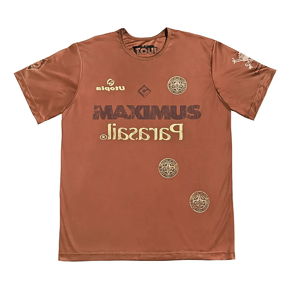 TRAVIS SCOTT - Camiseta Jersey Circus Maximus Soccer "Marrom" -NOVO-