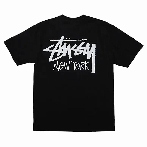 STUSSY - Camiseta Stock New York "Preto" -NOVO-