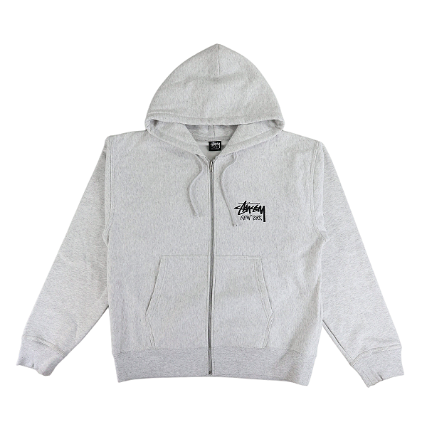 STUSSY - Moletom Stock New York Zip "Cinza" -NOVO-