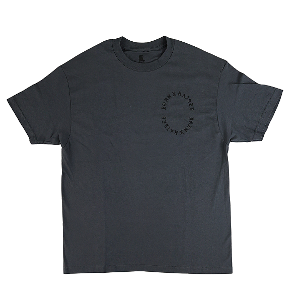 BORN X RAISED - Camiseta Big Logo Rocker "Cinza" -NOVO-