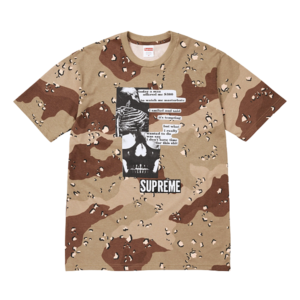 SUPREME - Camiseta Anatomy "Desert Camo" -NOVO-