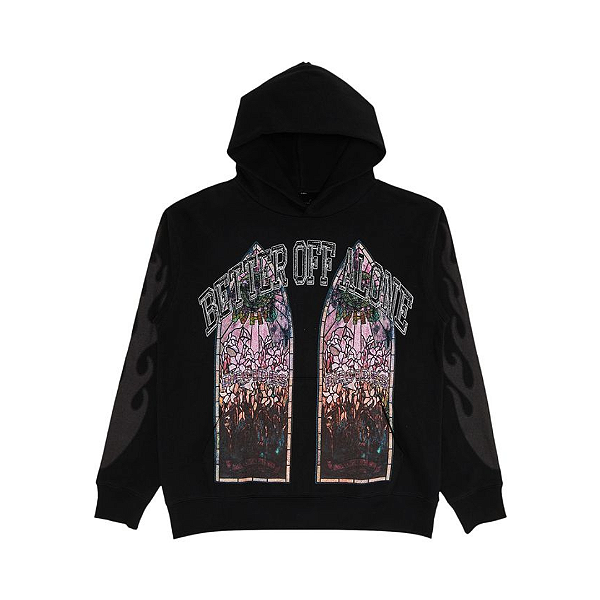 # WHO DECIDES WAR x A BOOGIE WIT DA HOODIE - Moletom Better Off Alone "Preto" -NOVO-