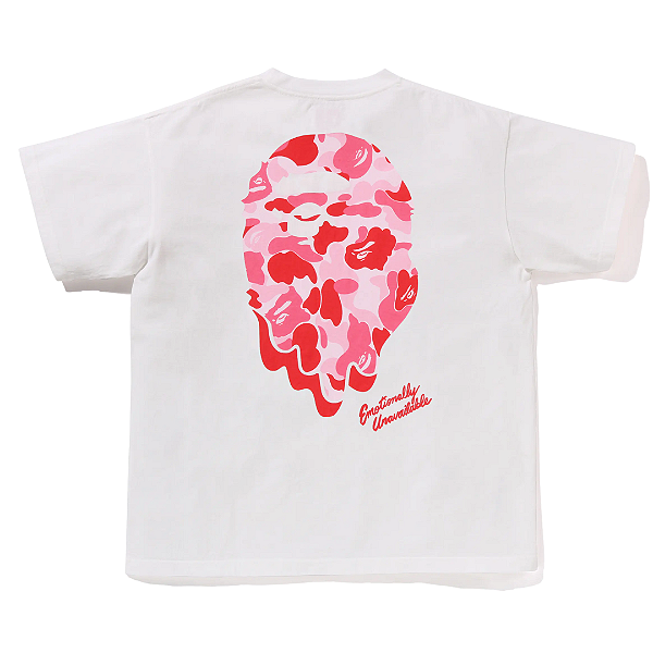 BAPE x EMOTIONALLY UNAVAILABLE - Camiseta ABC Camo "Branco" -NOVO-