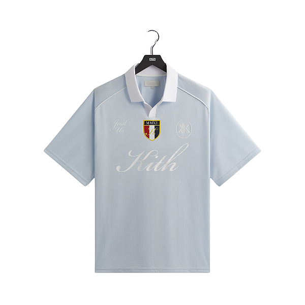 KITH - Camiseta Jersey Shadow Stripe Marcel Soccer Top "Azul" -NOVO-