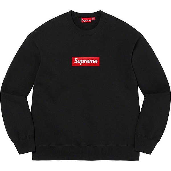 SUPREME - Moletom Crewneck Box Logo FW22 "Preto" -NOVO-