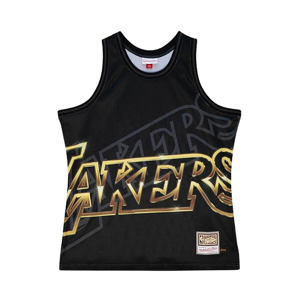 MITCHELL & NESS - Regata Jersey Big Face 4.0 Los Angeles Lakers "Preto" -NOVO-