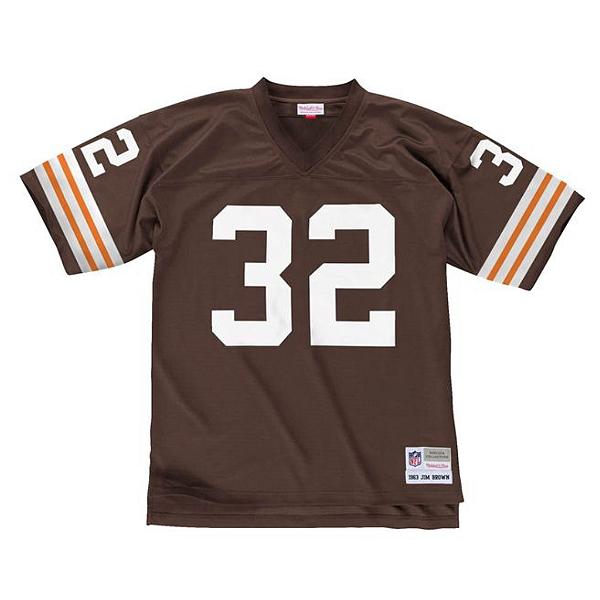 MITCHELL & NESS - Camisa Jersey NFL  Legacy  Cleveland Browns 1963 Jim Brown "Marrom" -NOVO-