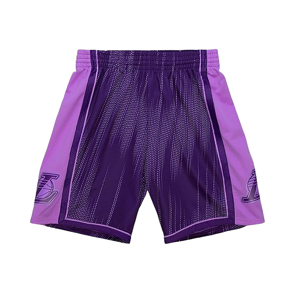MITCHELL & NESS - Bermuda Jersey Los Angeles Lakers Monochrome "Roxo" -NOVO-