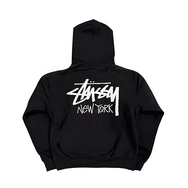 STUSSY - Moletom Stock New York Zip "Preto" -NOVO-