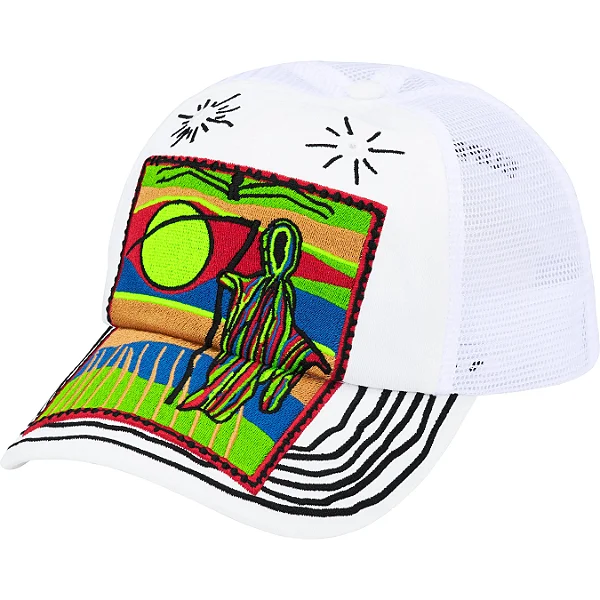 SUPREME - Boné Reaper Mesh Back 6-Panel "Branco" -NOVO-