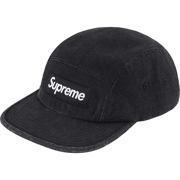 SUPREME - Boné Denim Camp SS25 "Preto" -NOVO-