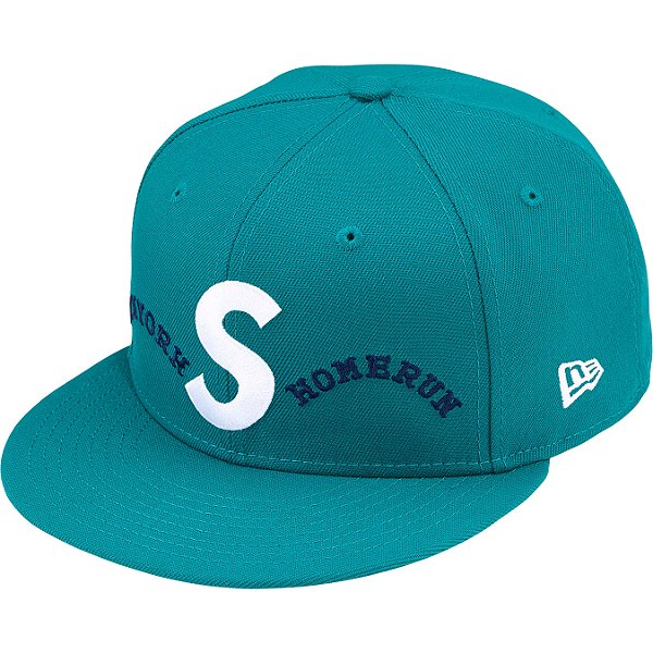 SUPREME x HOMERUN - Boné S Logo New Era 59Fifty "Turquesa" -NOVO-
