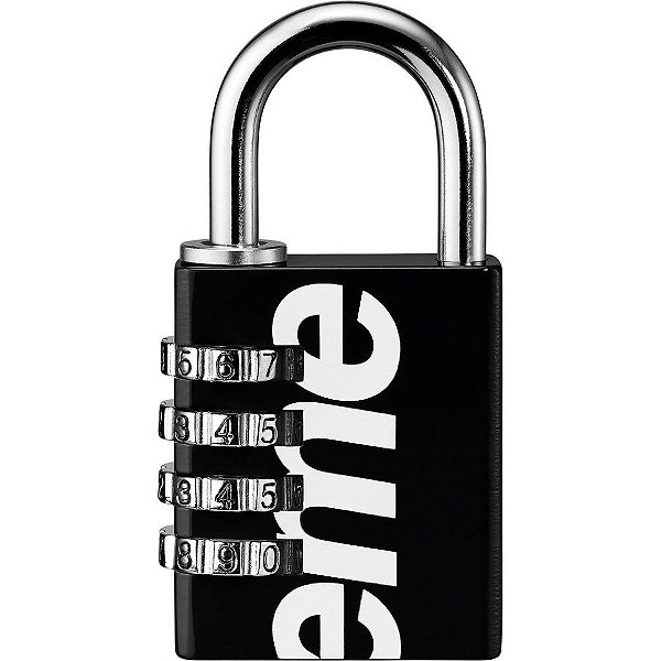 !SUPREME x MASTER LOCK - Cadeado Numeric Combination "Preto" -NOVO-