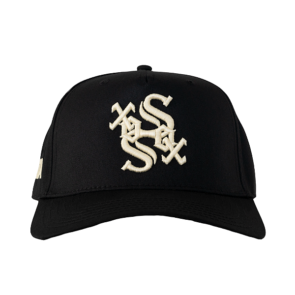 応援グッズ oMA STUDIOS SOX CURVED BRIM HAT (BLK/CRM OMA DESIGN STUDIOS - Boné Sox Curved Brim 