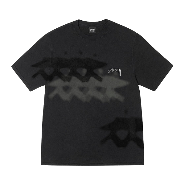 STUSSY - Camiseta Low Tide Pigment Dyed "Preto" -NOVO-