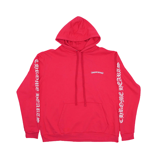 CHROME HEARTS - Moletom Scroll Logo "Vermelho" -NOVO-