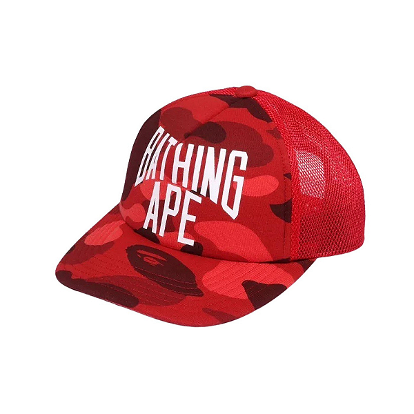 BAPE - Boné Color NYC Logo Mesh "Vermelho" -NOVO-