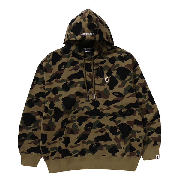 BAPE - Moletom 1st Camo Jacquard One Point Relaxed Fit "Green" -NOVO-