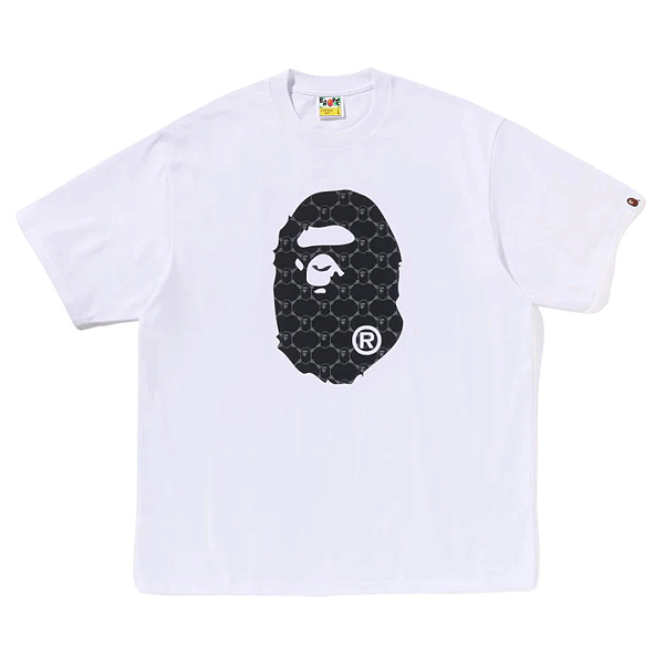 BAPE - Camiseta College Monogram Relaxed Fit "Branco" -NOVO-