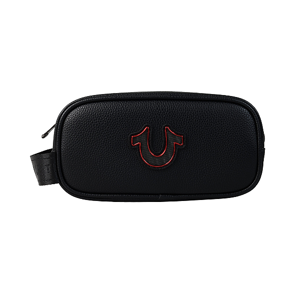 TRUE RELIGION - Necessaire Horseshoe Cosmetic "Preto" -NOVO-