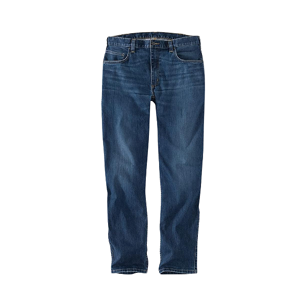 CARHARTT - Calça Jeans Force Straight Fit Low Rise 5-Pocket "Azul Escuro" -NOVO-