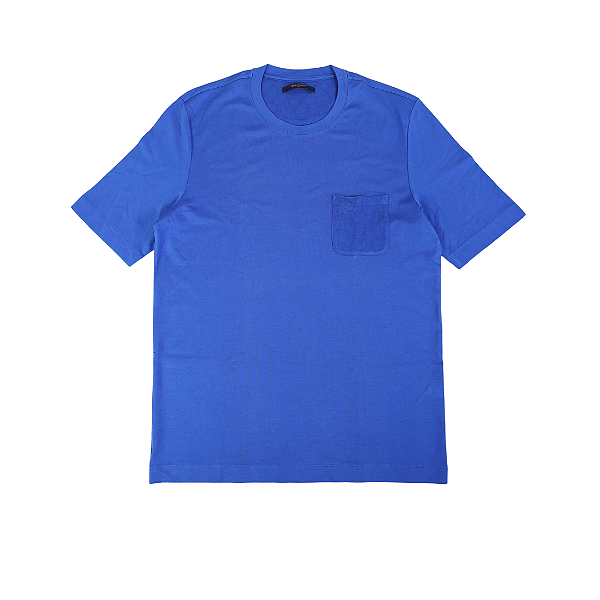 LOUIS VUITTON - Camiseta Pocket Damier Crew "Royal" -NOVO-