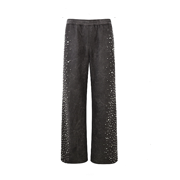 BIRTH OF ROYAL CHILD - Calça de Moletom Cashew Blossom Pearl "Preto" -NOVO-
