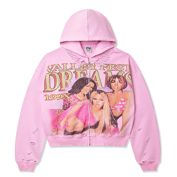 VALE LIVES FOREVER - Moletom Dreams Zip Up "Rosa" -NOVO-