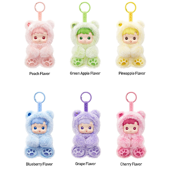 POP MART - Hacipupu Gummy Bear Series Vinyl Plush Pendant Blind Box -UNIDADE-