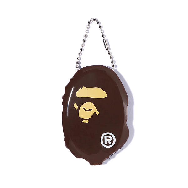 BAPE - Chaveiro Coin Case Ape Head "Marrom" -NOVO-