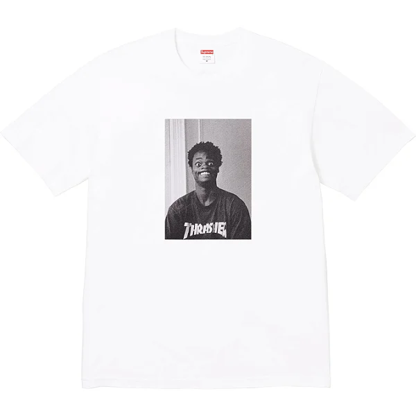 SUPREME x THRASHER - Camiseta Harold "Branco" -NOVO-