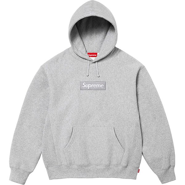 SUPREME - Moletom Box Logo FW24 "Cinza" -NOVO-
