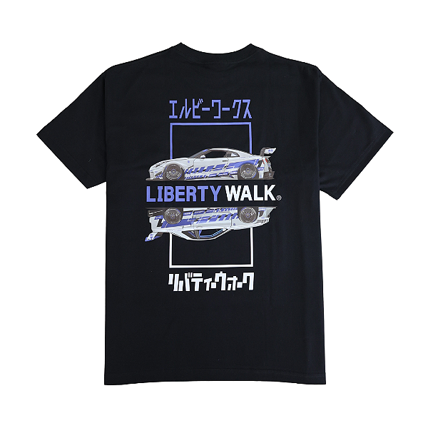 LIBERTY WALK - Camiseta Exclusive Midnight BR Mini GT "Preto" -NOVO-