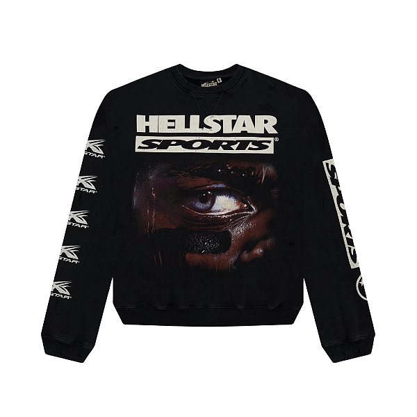 HELLSTAR - Moletom Crewneck 96 "Preto" -NOVO-